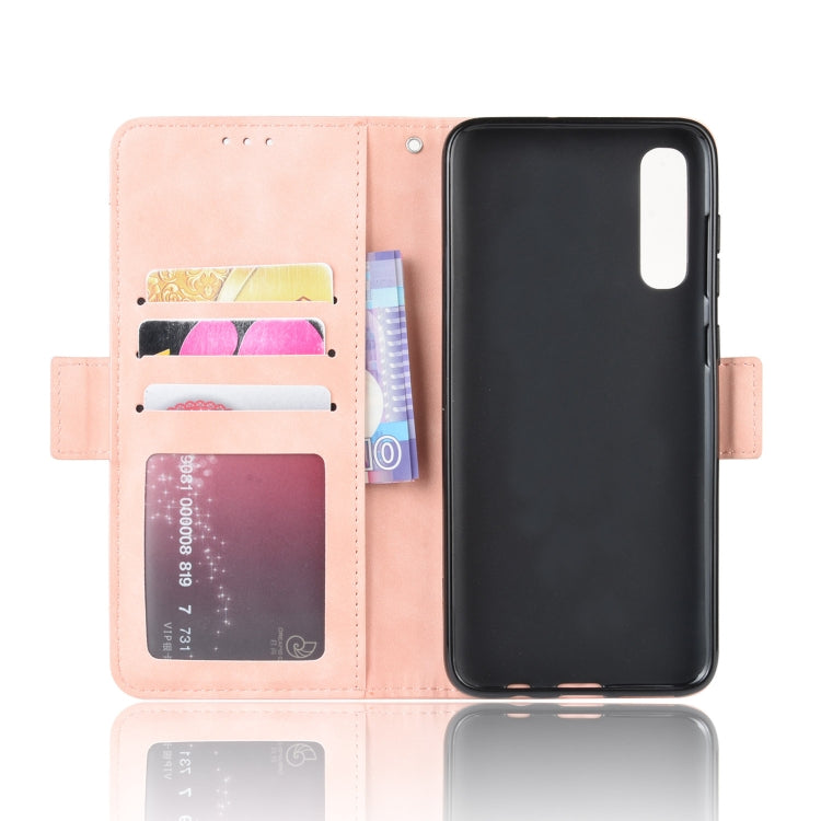 For Galaxy A90 5G Wallet Style Skin Feel Calf Pattern Leather Case with Separate Card Slot