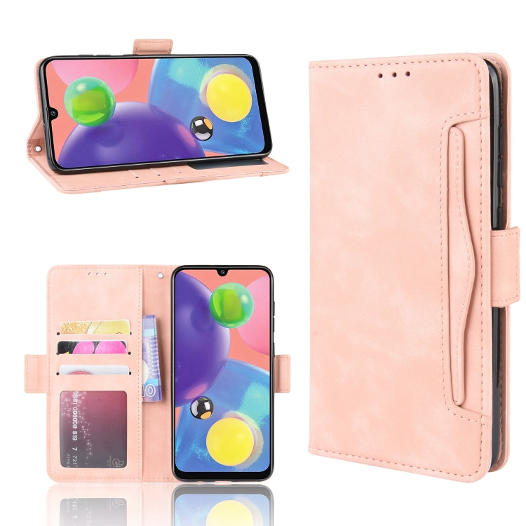 For Galaxy A90 5G Wallet Style Skin Feel Calf Pattern Leather Case with Separate Card Slot