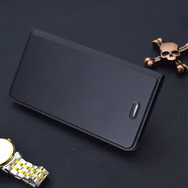 For iPhone 11 Pro Max Ultra-thin Voltage Plain Magnetic Suction Card TPU+PU Mobile Phone Jacket with Chuck and Bracket