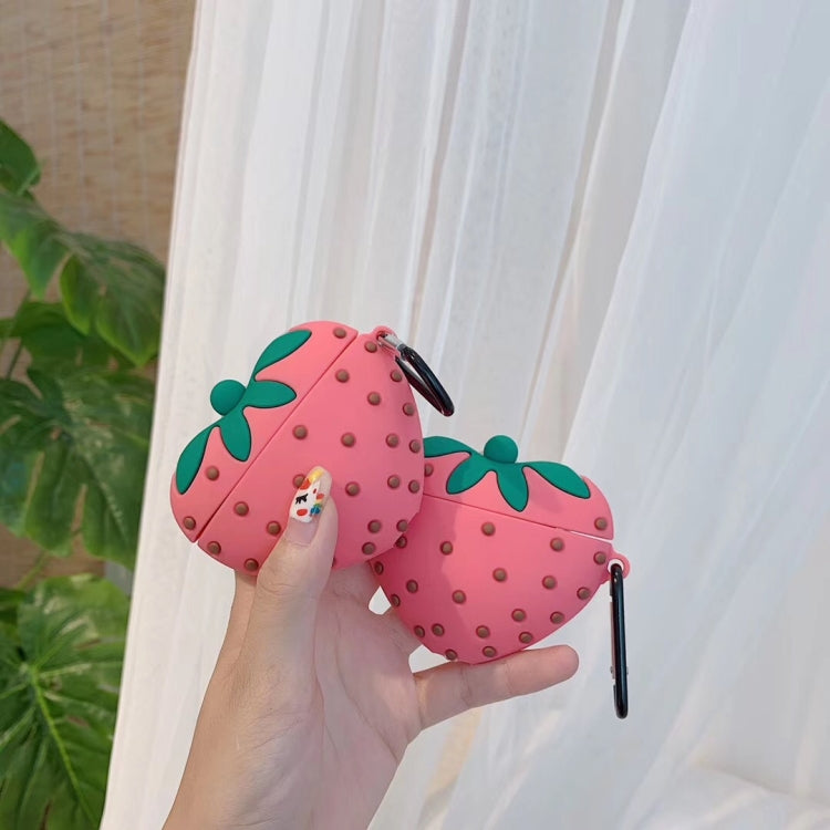 For Apple AirPods 1/2 Generation Universal Juicy Powder Strawberry Wireless Bluetooth Headphone Protective Case