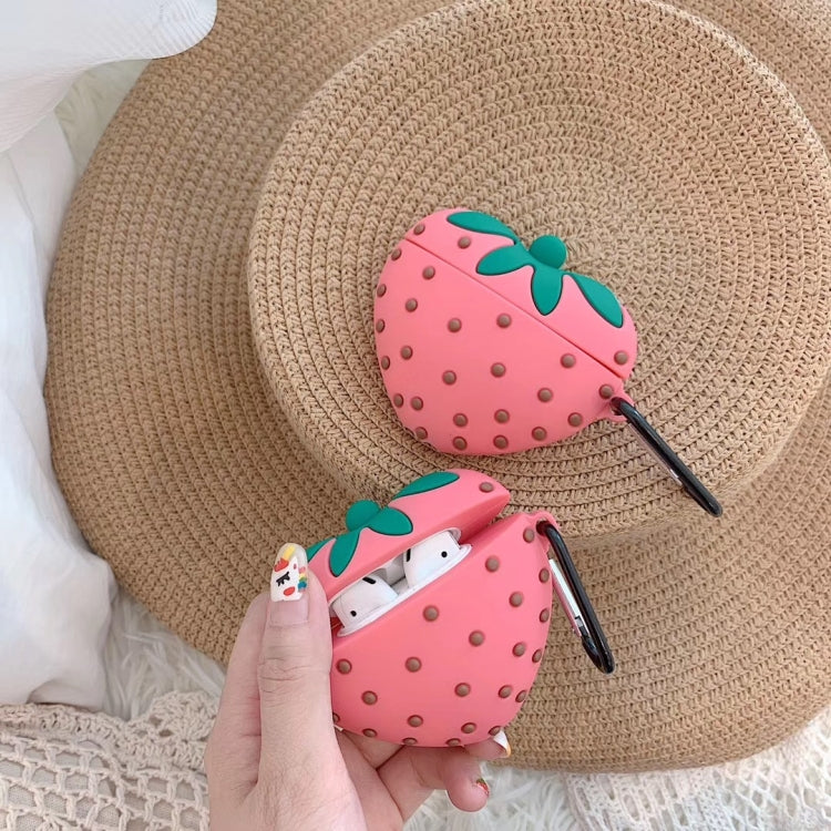For Apple AirPods 1/2 Generation Universal Juicy Powder Strawberry Wireless Bluetooth Headphone Protective Case
