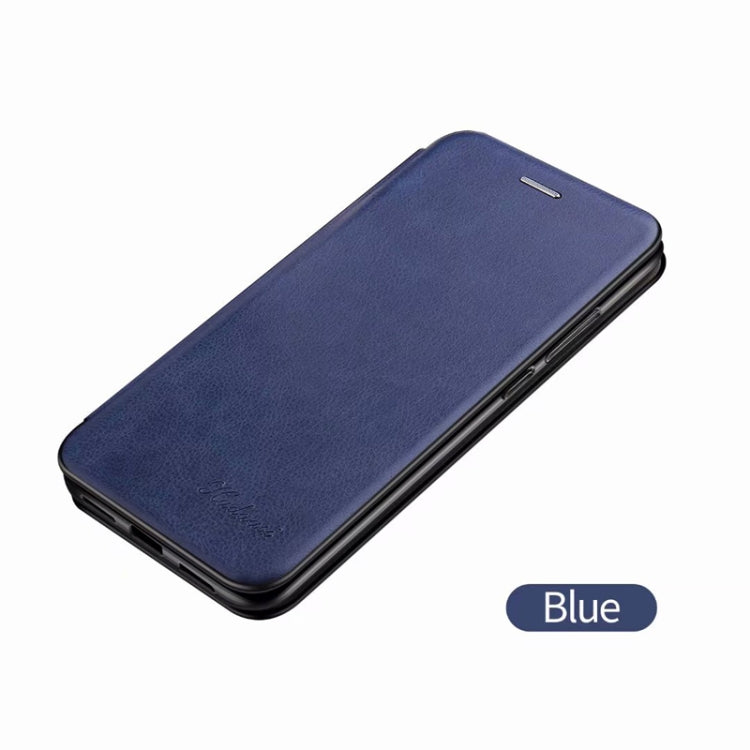 For iPhone 11 Integrated Electricity Pressing Retro Texture Magnetic TPU+PU Leather Case with Card Slot & Holder