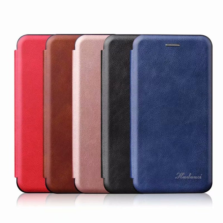 For iPhone 11 Integrated Electricity Pressing Retro Texture Magnetic TPU+PU Leather Case with Card Slot & Holder