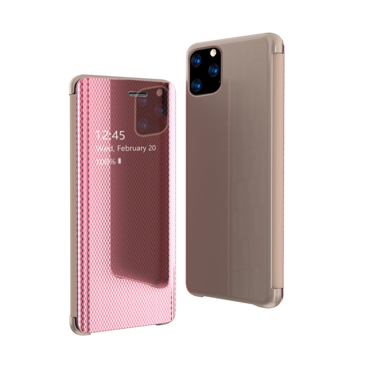 For iPhone 11 Pro Max Ultra-Thin Light Weight Grid Plated Mirror Phone Case