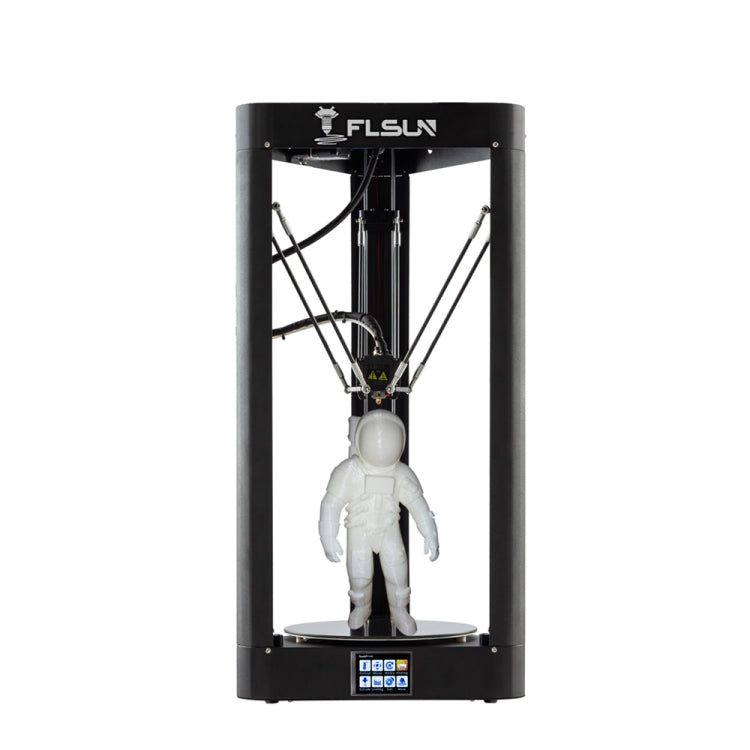 FLSUN QQ-S 90% Pre-Assembled Delta 3D Printer Printing Size Î¦255X360mm Lattice Glass Platform Auto Leveling Touch Screen Titan extruder