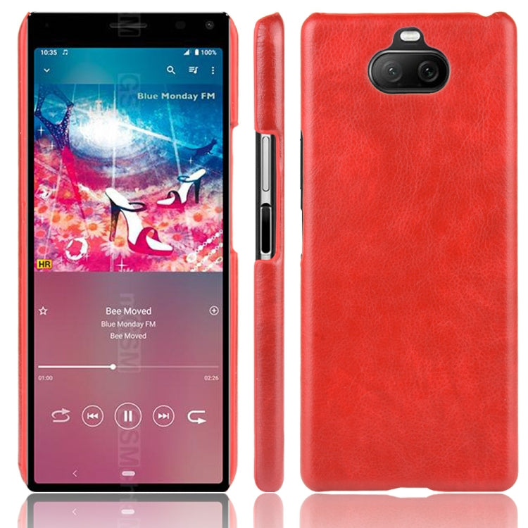 For Sony Xperia 8  Shockproof Litchi Texture PC + PU Case