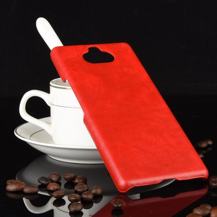 For Sony Xperia 8  Shockproof Litchi Texture PC + PU Case