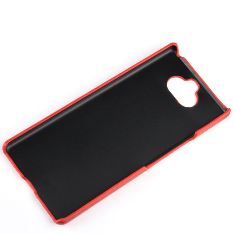 For Sony Xperia 8  Shockproof Litchi Texture PC + PU Case