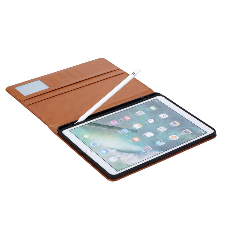 For iPad 10.2 Knead Skin Texture Horizontal Flip Leather Case with Photo Frame & Holder & Card Slots & Wallet