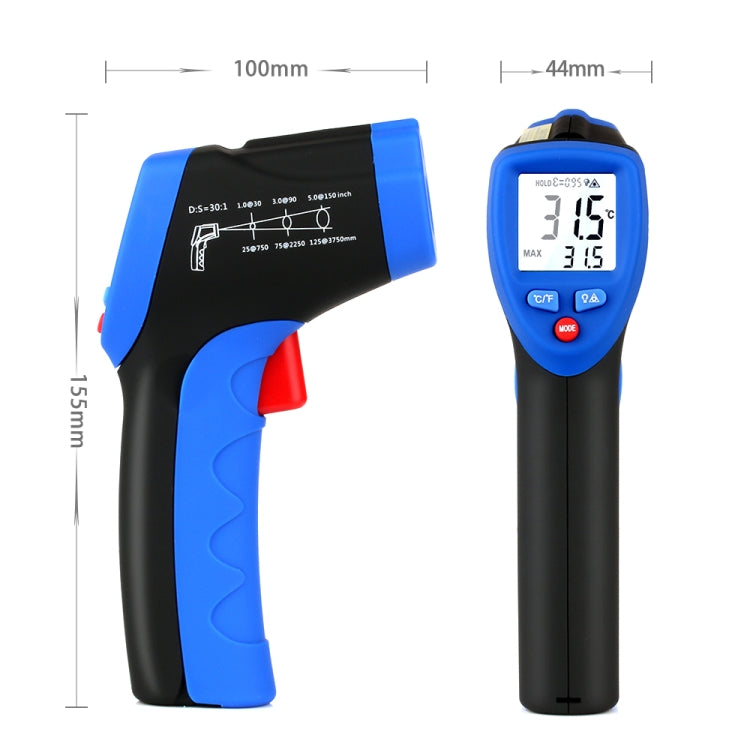 FLUS IR-809 -50â„ƒï½ž1050â„ƒ Digital Infrared Non-contactr Handheld Portable Electronic Outdoor Thermometer