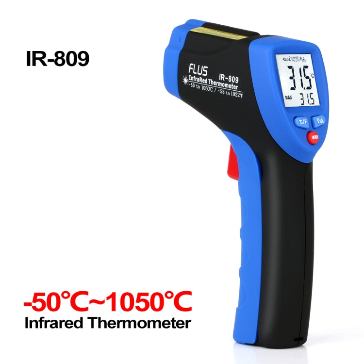 FLUS IR-809 -50â„ƒï½ž1050â„ƒ Digital Infrared Non-contactr Handheld Portable Electronic Outdoor Thermometer