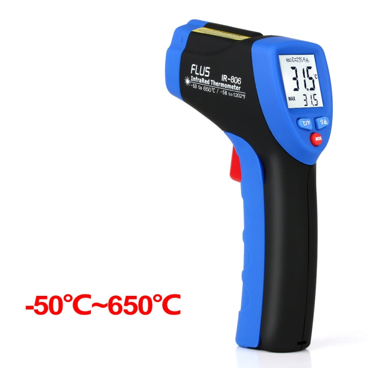 FLUS IR-806 -50â„ƒï½ž650â„ƒ Digital Infrared Non-contactr Handheld Portable Electronic Outdoor Thermometer