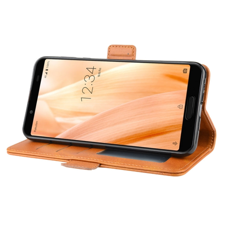 For Sharp Aquos Sense3 Lite Dual-side Magnetic Buckle Horizontal Flip Leather Case with Holder & Card Slots & Wallet & Photo Frame