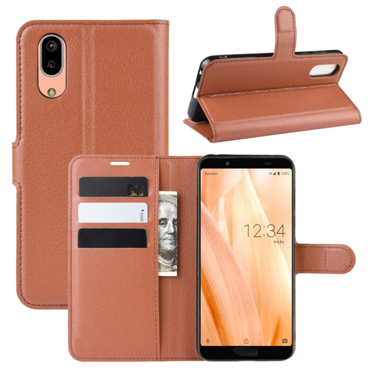 For Sharp Aquos Sense 3 Lite   Litchi Texture Horizontal Flip Leather Case with Wallet & Holder & Card Slots