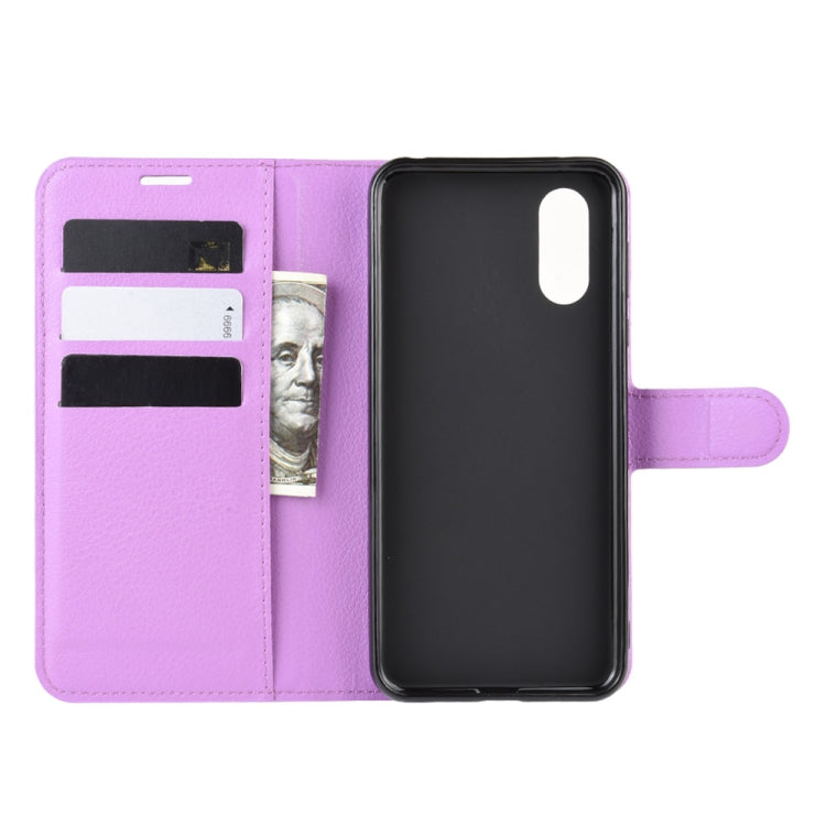 For Sharp Aquos Sense 3 Lite   Litchi Texture Horizontal Flip Leather Case with Wallet & Holder & Card Slots