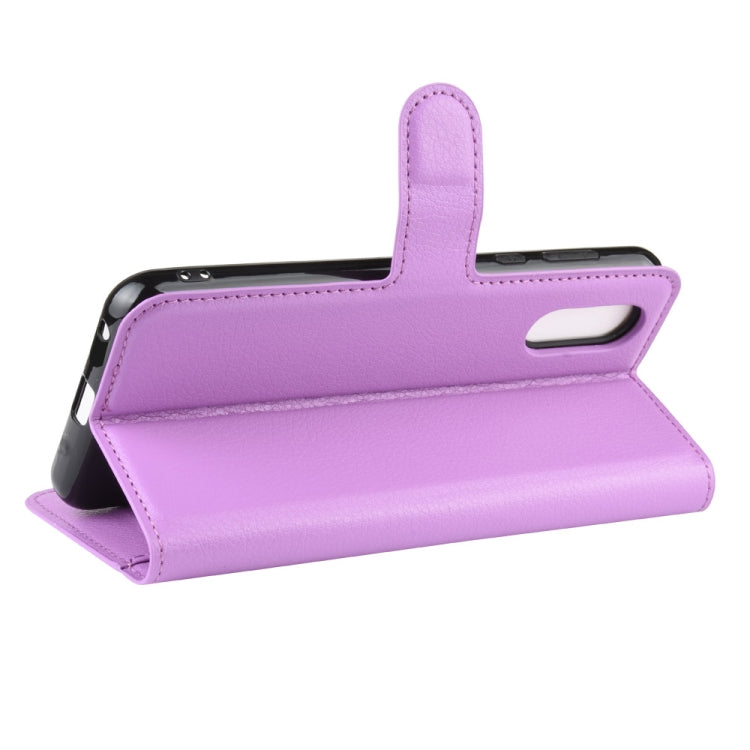 For Sharp Aquos Sense 3 Lite   Litchi Texture Horizontal Flip Leather Case with Wallet & Holder & Card Slots