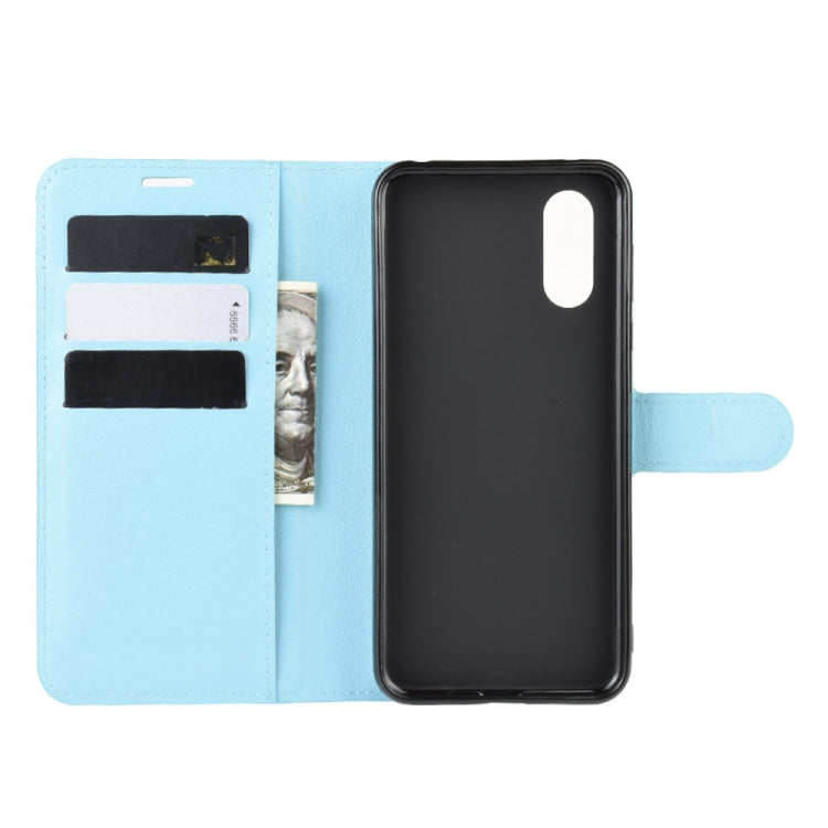 For Sharp Aquos Sense 3 Lite   Litchi Texture Horizontal Flip Leather Case with Wallet & Holder & Card Slots