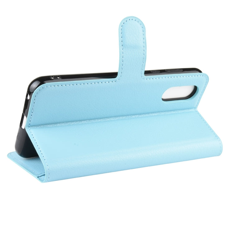 For Sharp Aquos Sense 3 Lite   Litchi Texture Horizontal Flip Leather Case with Wallet & Holder & Card Slots