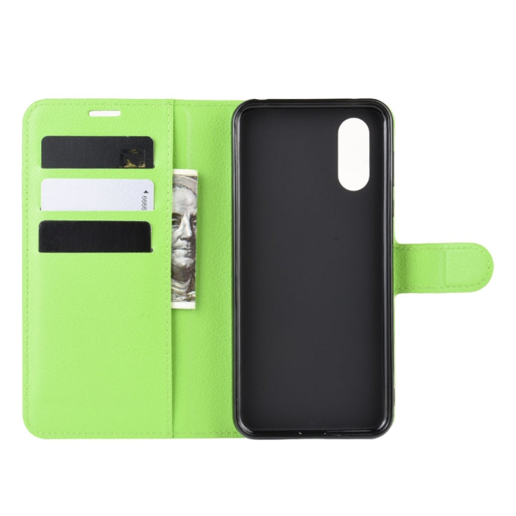 For Sharp Aquos Sense 3 Lite   Litchi Texture Horizontal Flip Leather Case with Wallet & Holder & Card Slots