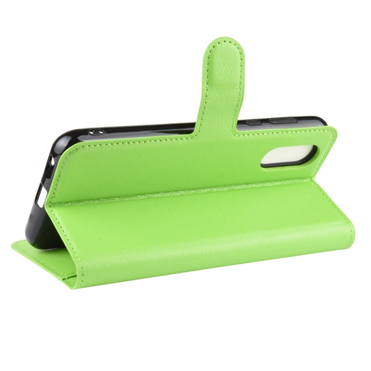 For Sharp Aquos Sense 3 Lite   Litchi Texture Horizontal Flip Leather Case with Wallet & Holder & Card Slots