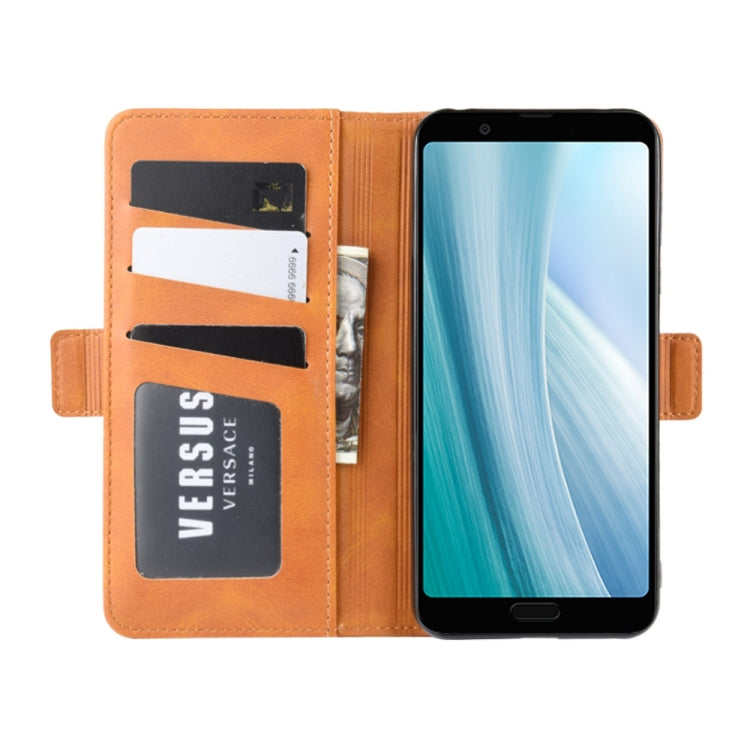 For Sharp Aquos Sense 3 Plus  Wallet Stand Leather Cell Phone Case with Wallet & Holder & Card Slots