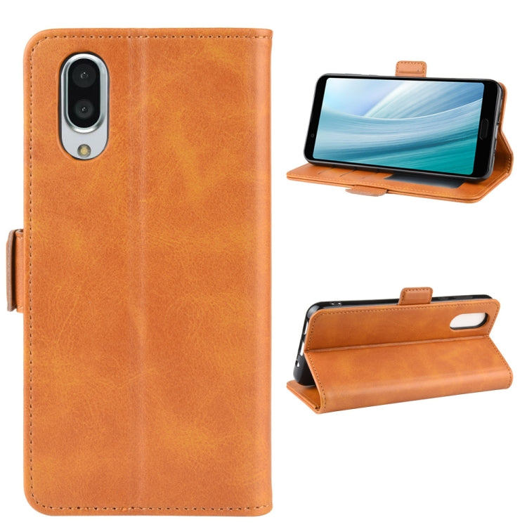 For Sharp Aquos Sense 3 Plus  Wallet Stand Leather Cell Phone Case with Wallet & Holder & Card Slots
