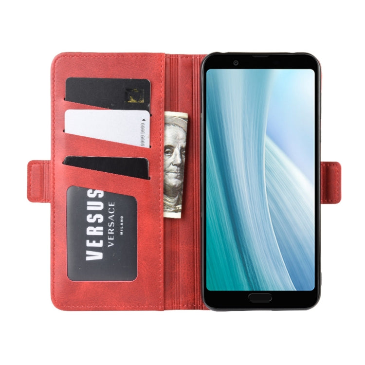 For Sharp Aquos Sense 3 Plus  Wallet Stand Leather Cell Phone Case with Wallet & Holder & Card Slots