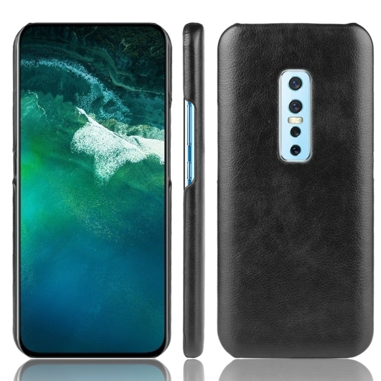 For Vivo V17 Pro Shockproof Litchi Texture PC + PU Case
