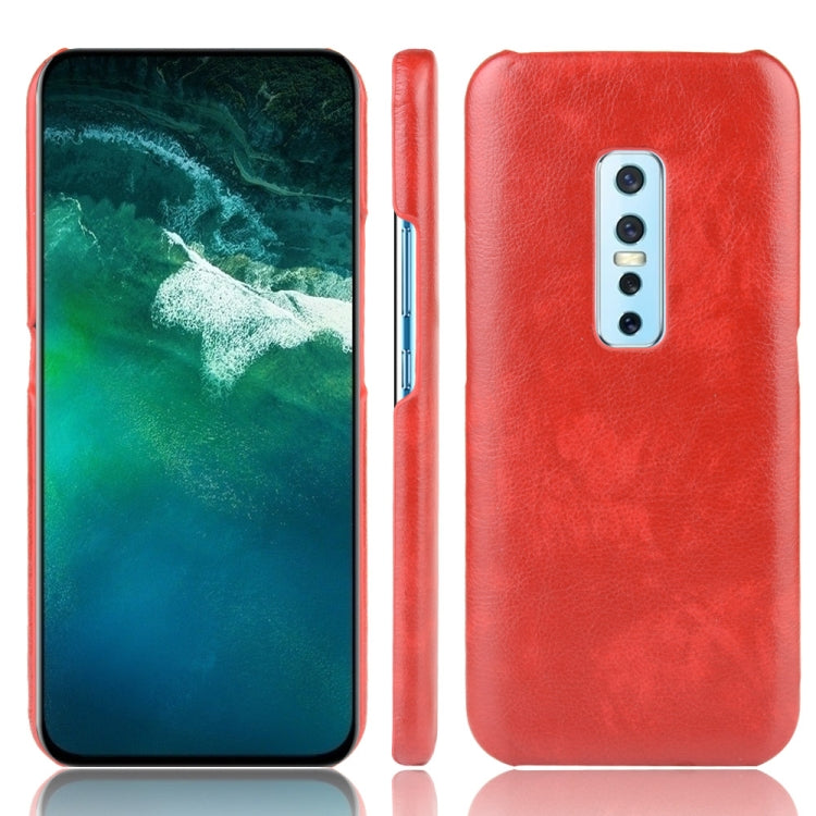 For Vivo V17 Pro Shockproof Litchi Texture PC + PU Case