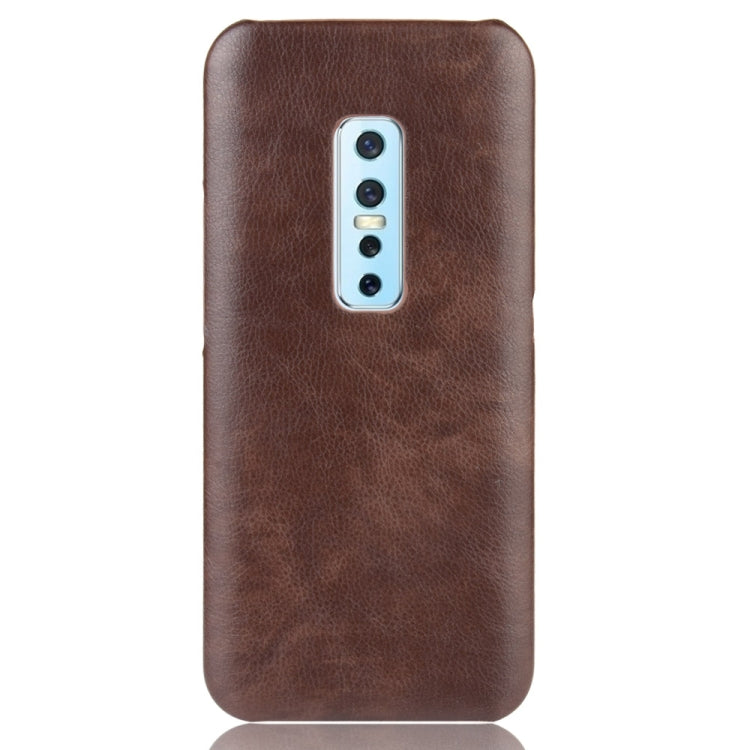 For Vivo V17 Pro Shockproof Litchi Texture PC + PU Case