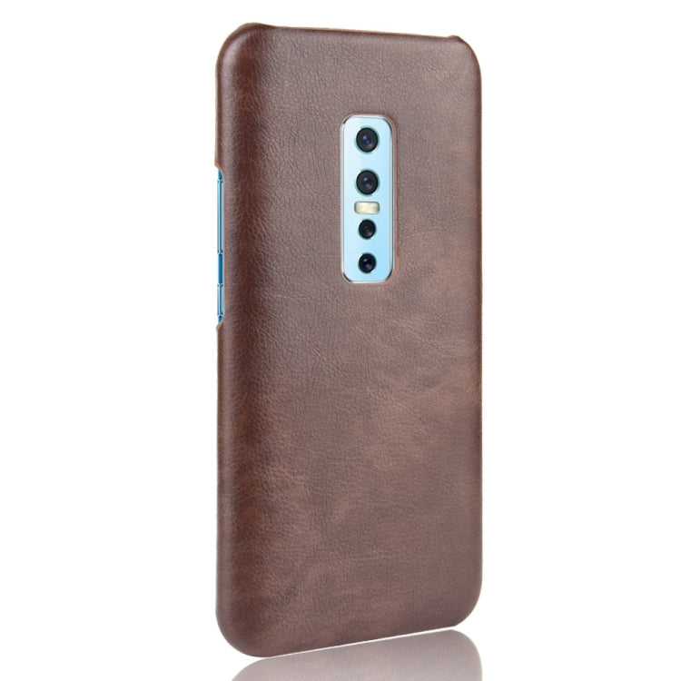 For Vivo V17 Pro Shockproof Litchi Texture PC + PU Case