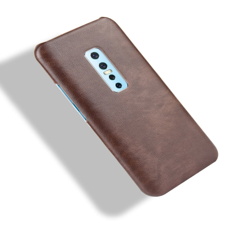 For Vivo V17 Pro Shockproof Litchi Texture PC + PU Case