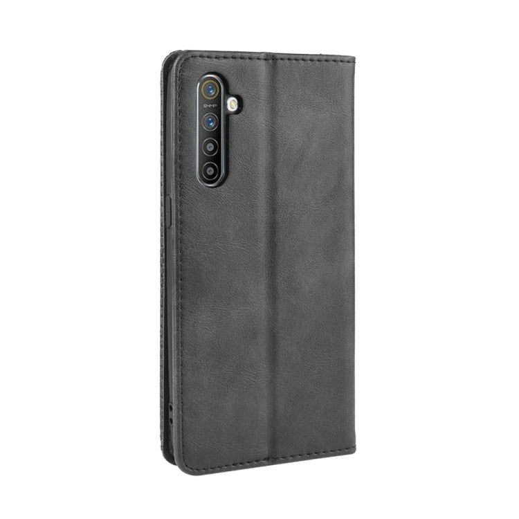 For Oppo Realme XT / Realme X2 / K5   Magnetic Buckle Retro Crazy Horse Texture Horizontal Flip Leather Case with Holder & Card Slots & Photo Frame