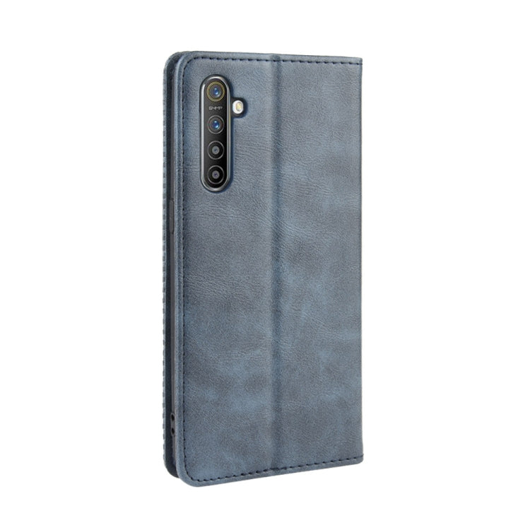 For Oppo Realme XT / Realme X2 / K5   Magnetic Buckle Retro Crazy Horse Texture Horizontal Flip Leather Case with Holder & Card Slots & Photo Frame