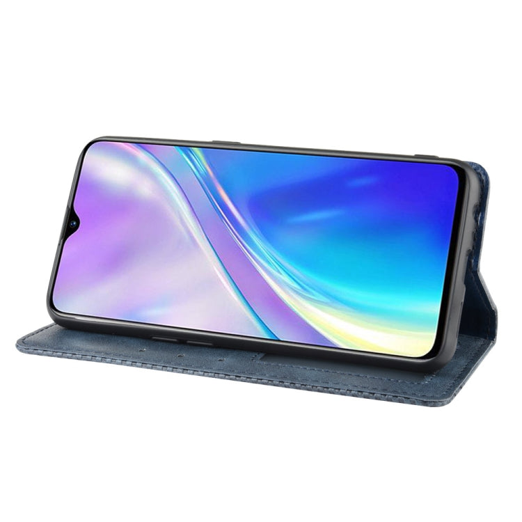 For Oppo Realme XT / Realme X2 / K5   Magnetic Buckle Retro Crazy Horse Texture Horizontal Flip Leather Case with Holder & Card Slots & Photo Frame