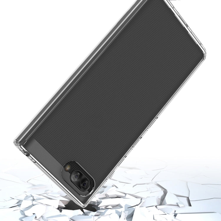 For BlackBerry KEY2 Scratchproof TPU + Acrylic Protective Case(Black)