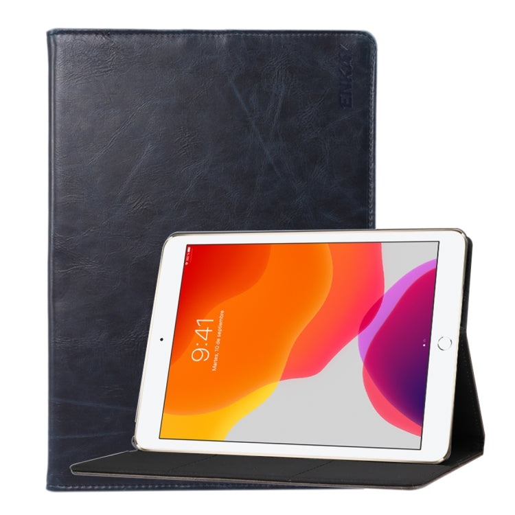 For Apple iPad 10.2 ENKAY Stand Folio Cover Leather Smart Case with Auto Sleep / Wake-up Function
