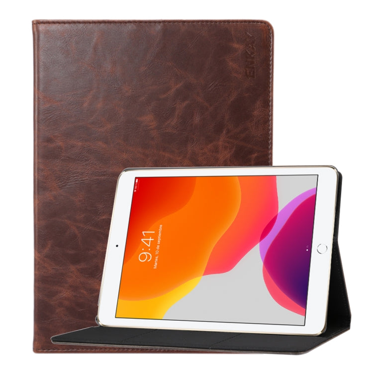 For Apple iPad 10.2 ENKAY Stand Folio Cover Leather Smart Case with Auto Sleep / Wake-up Function