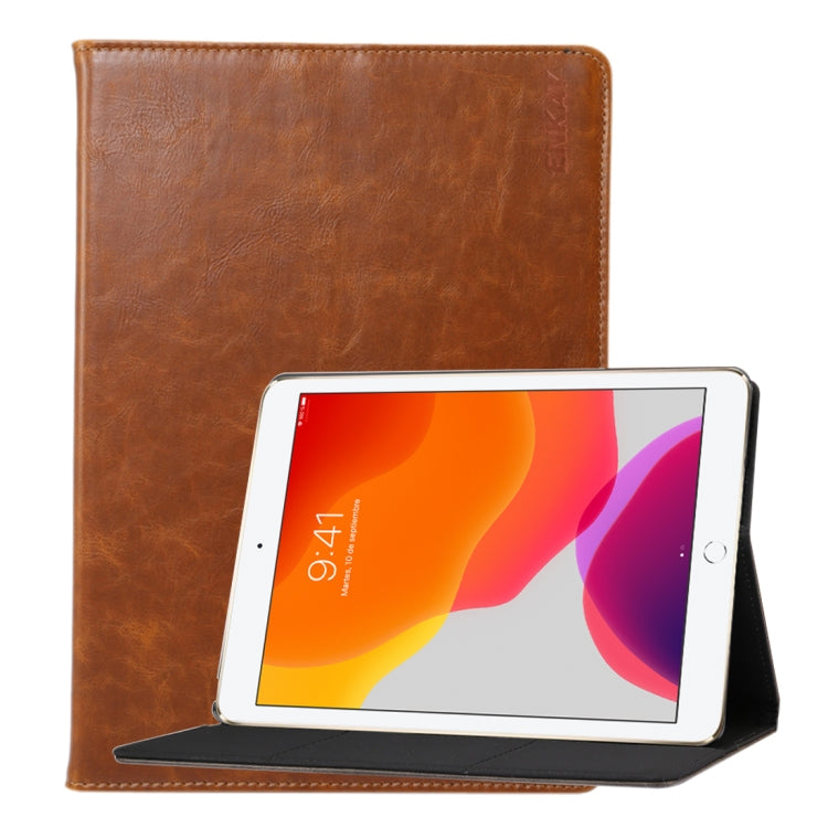 For Apple iPad 10.2 ENKAY Stand Folio Cover Leather Smart Case with Auto Sleep / Wake-up Function