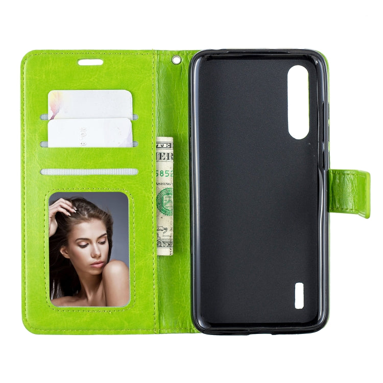 For Xiaomi Mi 9 Lite / CC9 Crazy Horse Texture Horizontal Flip Leather Case with Holder & Card Slots & Wallet & Photo Frame
