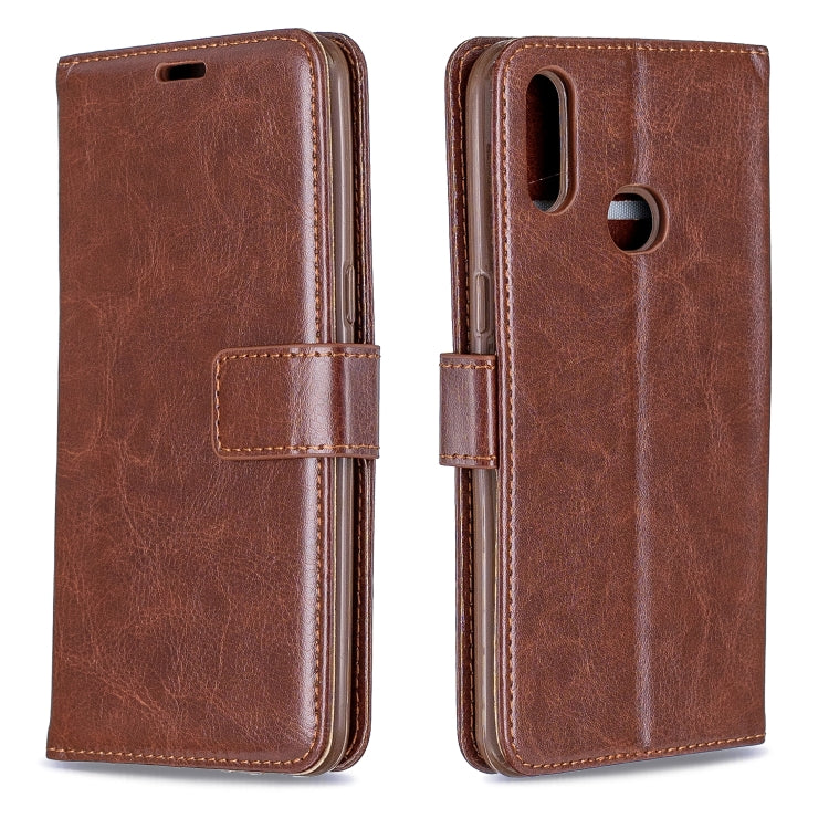 For Galaxy A10s  Crazy Horse Texture Horizontal Flip Leather Case with Holder & Card Slots & Wallet & Photo Frame