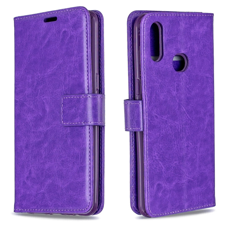 For Galaxy A10s  Crazy Horse Texture Horizontal Flip Leather Case with Holder & Card Slots & Wallet & Photo Frame