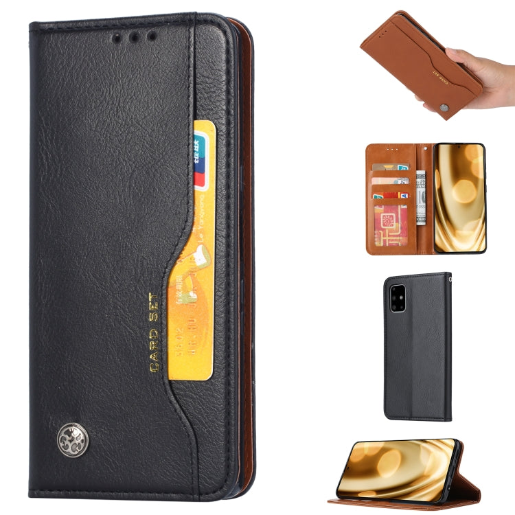 For Galaxy S20+ Knead Skin Texture Horizontal Flip Leather Case with Photo Frame & Holder & Card Slots & Wallet