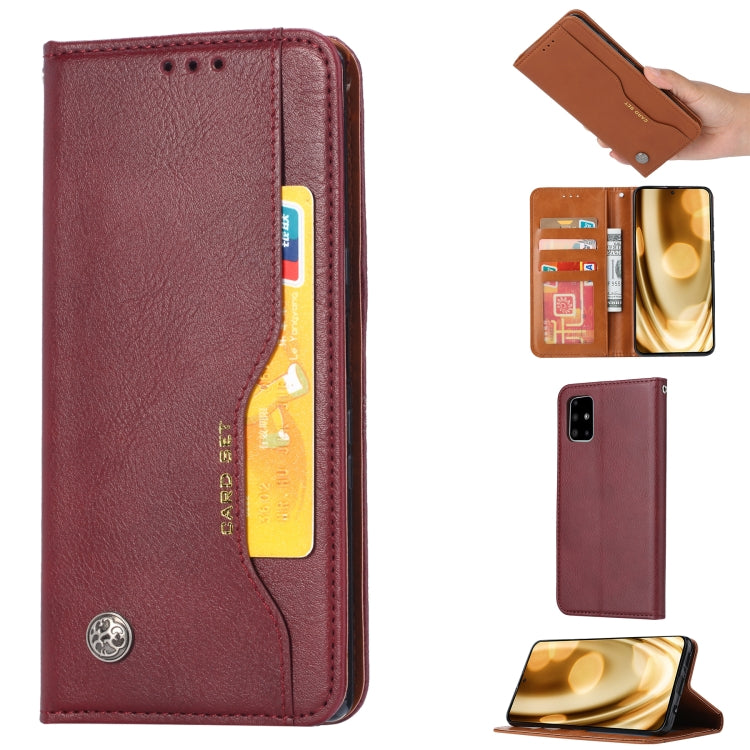 For Galaxy S20+ Knead Skin Texture Horizontal Flip Leather Case with Photo Frame & Holder & Card Slots & Wallet