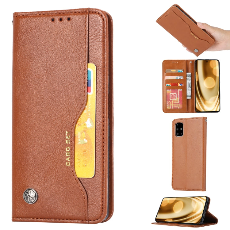 For Galaxy S20+ Knead Skin Texture Horizontal Flip Leather Case with Photo Frame & Holder & Card Slots & Wallet