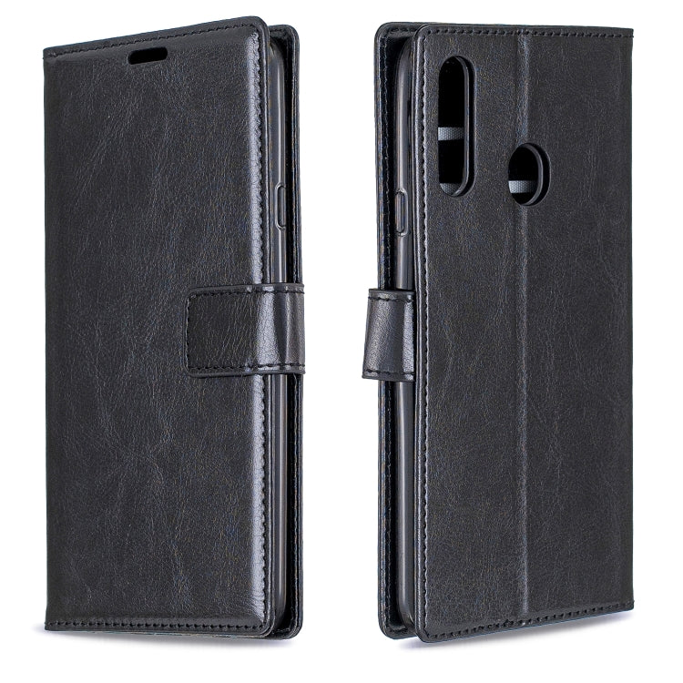 For Galaxy A20S Crazy Horse Texture Horizontal Flip Leather Case with Holder & Card Slots & Wallet & Photo Frame