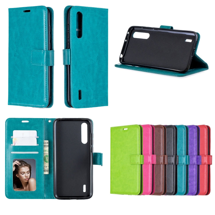 For Galaxy A20S Crazy Horse Texture Horizontal Flip Leather Case with Holder & Card Slots & Wallet & Photo Frame