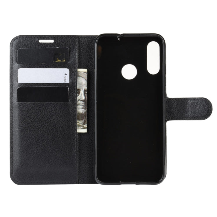 For MOTO E6 Plus Litchi Texture Horizontal Flip Leather Case with Wallet & Holder & Card Slots