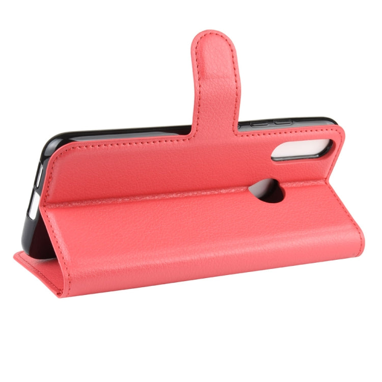 For MOTO E6 Plus Litchi Texture Horizontal Flip Leather Case with Wallet & Holder & Card Slots