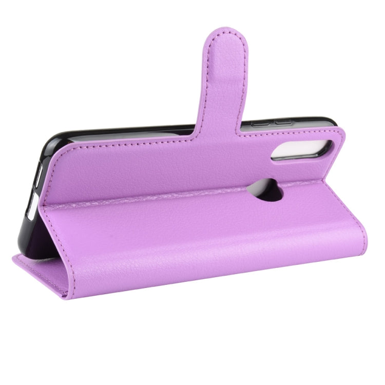 For MOTO E6 Plus Litchi Texture Horizontal Flip Leather Case with Wallet & Holder & Card Slots